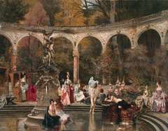 Bathing of Court Ladies in the 18th Century by François Flameng