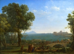 Battle on the Bridge by Claude Lorrain