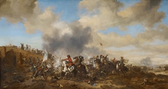 Battle Scene by Philips Wouwerman