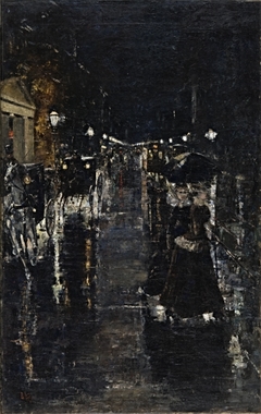 Berliner Straßenszene (Leipziger Straße) by Lesser Ury