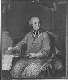 Bildnis des Reichsgrafen Joseph Ferdiand Guidobald von Spaur, Stiftsprobs von U.L. Frau und Präsident des kurfürstlichen Geistlichen Rates in München, by Franz Xaver Welde