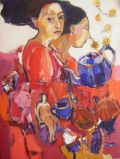 blue teapot by Fotini Hamidieli