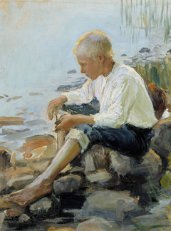 Boy on the Shore by Pekka Halonen