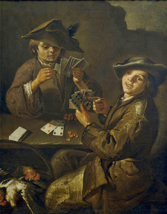 Boys Playing Cards by Giacomo Francesco Cipper