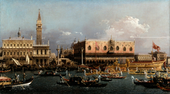 Bucintoro at the Molo on Ascension Day by Canaletto