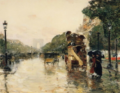 Champs Elysées, Paris by Childe Hassam