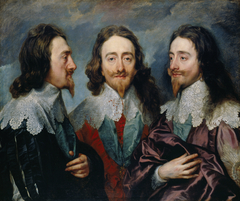 Charles I in Three Positions by Anthony van Dyck