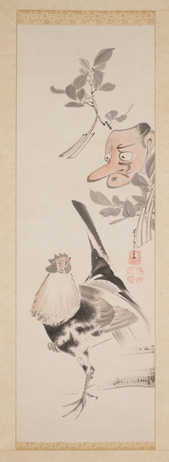 Cockerel and Tengu-Mask by Itō Jakuchū