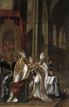 Consecration of St Ambrose as Bishop by Juan de Valdés Leal