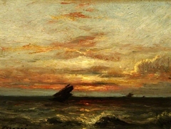 Coucher du soleil by Jules Dupré