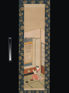 Courtesan Reading a Letter by Ishikawa Toyonobu