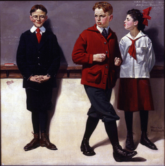 Cousin Reginald Spells Peloponnesus (Spelling Bee) by Norman Rockwell