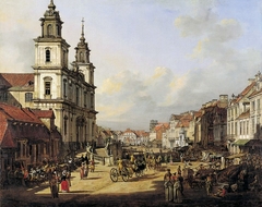 Cracow Suburb as seen from New World Street by Bernardo Bellotto