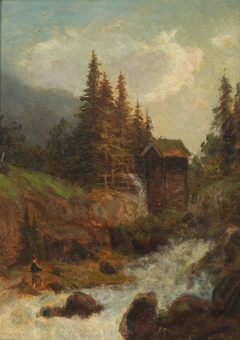 Creek with mill by Jahn Ekenæs