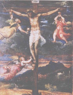 Crucifixion with Three Angels by Titian