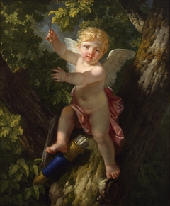 Cupid in a Tree by Jean-Jacques-François Le Barbier