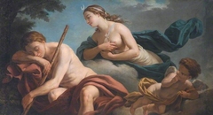 Diana and Endymion, Allegory of Fidelity by Louis-Jean-François Lagrenée