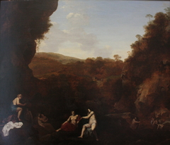 Diane et ses nymphes au bain by Dirck van der Lisse