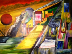 Dream Details./Oil Painting in Canvas./(36x24 Inches) by Cesar Chavez