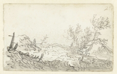 Duinlandschap met bomen by Jan van Goyen