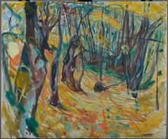 Elm Forest in Autumn by Edvard Munch