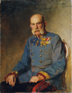 Emperor Franz Joseph I in the service uniform of an Austrian field marshal by John Quincy Adams