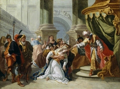 Esther fainting before King Ahasuerus by Francesco Fontebasso