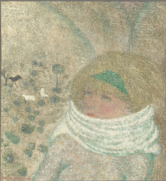 Etude pour ma fille refugiée au Pays de Galles by Gustave Van de Woestijne