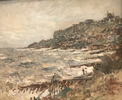 Falaise de Sainte-Adresse, temps gris by Claude Monet