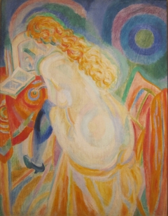 Female Nude Reading by Robert Delaunay