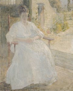 Figure in Sunlight (Artist's Wife) by John Henry Twachtman