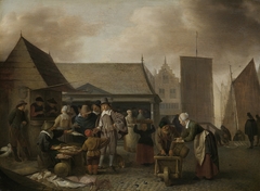 Fish Market by Hendrik Martenszoon Sorgh