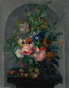 Flower Still Life by Stredoeurópsky maliar z 2 polovice 18 storočia