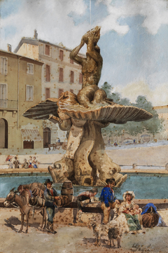 Fontana del Tritone Rome 19c.jpg by Anonymous