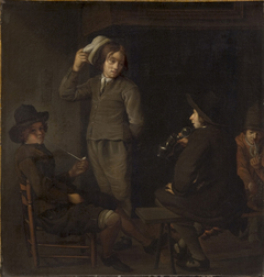 Four Youths around a Fire by Michiel Sweerts