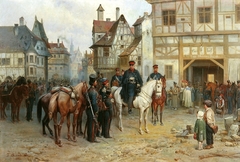 General Gebhard Leberecht von Blücher and Cossacks in Bautzen, 1813 by Bogdan Willewalde