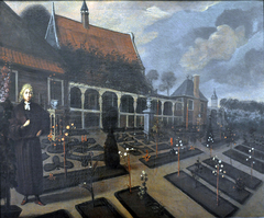 Gerard van Rijp in his garden by Anonymous