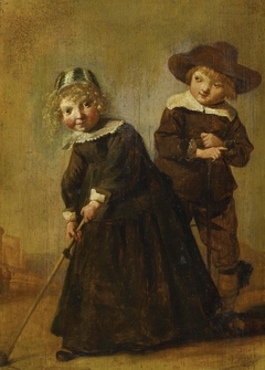 Girl and Boy at a Game of Kolf by Judith Leyster