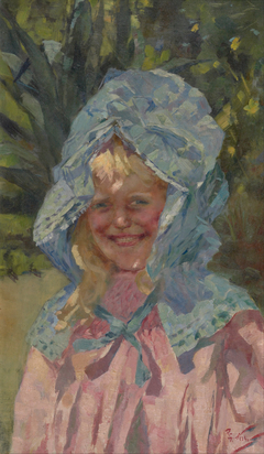 Girl in sunbonnet by G. P. Nerli