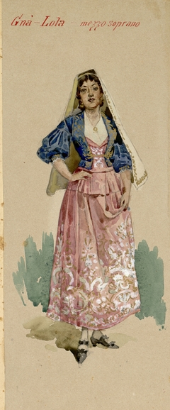 Gnà Lola (mezzo soprano) by Adolfo Hohenstein