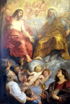 God the Father and Christ with Sts Paul and John, 1616-1617 by Peter Paul Rubens