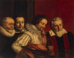 Group Portrait of Four Members of the Paris Council (fragment of the lost painting) by Frans Pourbus the Younger