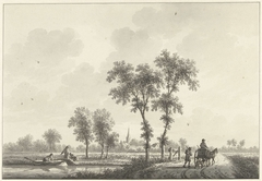 Het dorp Spijk in Gelderland by Nicolaas Wicart