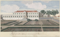 Het Gouverneurshuis met de tuin te Colombo op Ceylon by C. Steiger