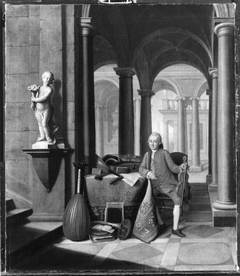 Hofmusikus mit Violine (Johann Georg Holzbogen) by Peter Jacob Horemans