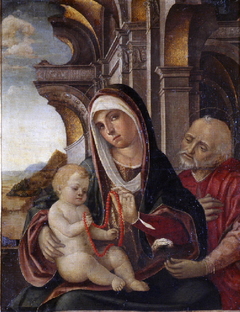 Holy Family by Pellegrino da San Daniele