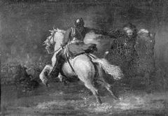 Horseman Firing a Pistol at another Horseman by Jacques Courtois