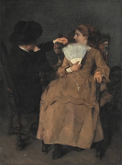 Im Atelier by Wilhelm Trübner