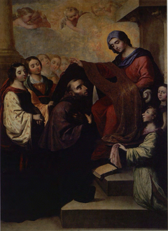 Imposición de la casulla a San Ildefonso by Francisco de Zurbarán