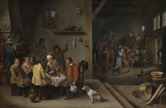 In the tavern by David Teniers the Younger